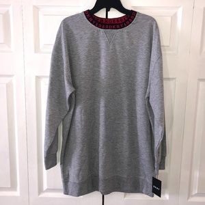 DKNY 1989 Logo Sleepshirt Sweatshirt Gray Heather